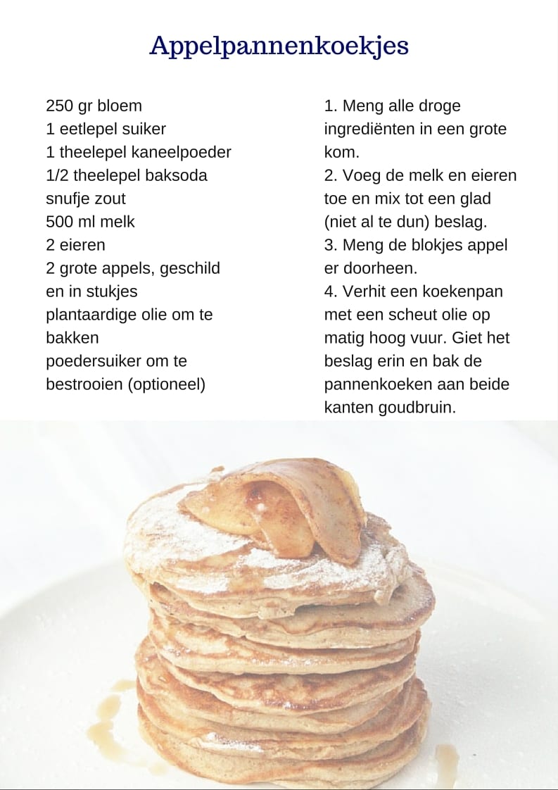 Recept appelpannenkoeken