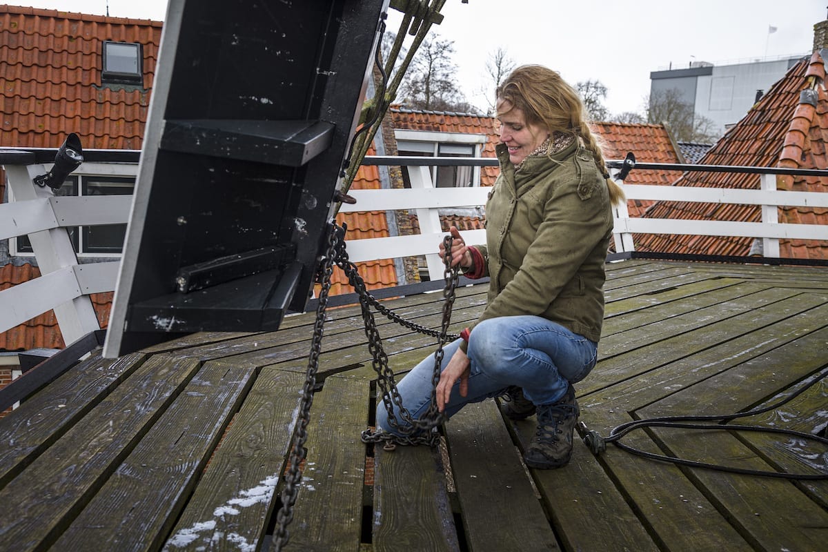 Tanja Kombrink is molenaar in Sloten