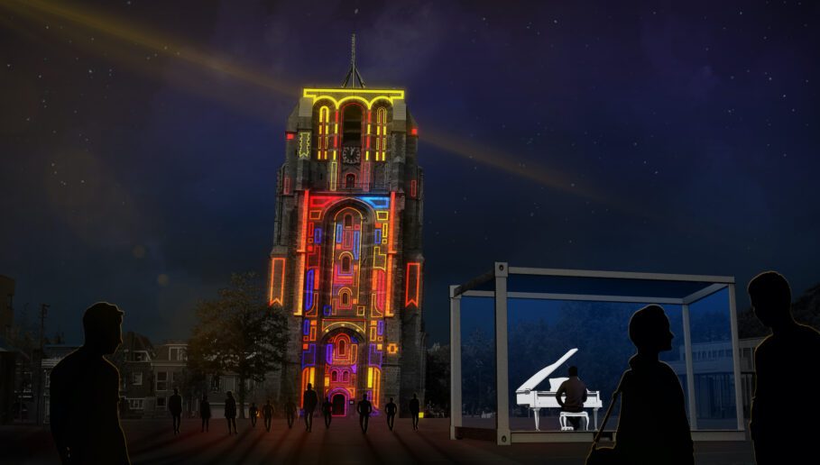 LUNA: drie dagen lang lichtkunst in Leeuwarden LUNA Oldehove Mr. Beam - Keys of Light